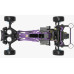 3RACING kit Sakura D6 Sport Carbon Graphite Version PURPLE