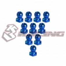 3RACING 4.8MM Hex Ball Stud L=5 (10 pcs) - Blue
