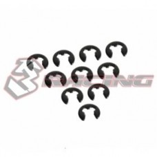 3RACING E-Clip 2.5 x 6 x 0.4 - 10pcs