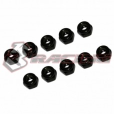 3RACING M3 Lock Nuts (10pcs) -Black