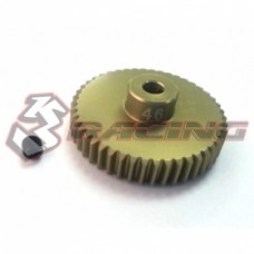 3RACING 48 Pitch Pinion Gear 46T (7075 w/ Hard Coating)