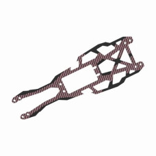 3RACING D6 Carbon Fiber Graphite Color Upper Deck RED