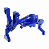 3RACING D6 Aluminum Front Bulkhead for Auper D6 BLUE