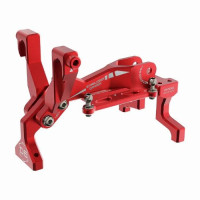 3RACING D6 Aluminum Front Bulkhead for Auper D6 Red