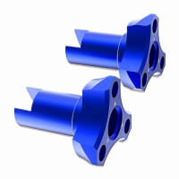 3RACING D6 Aluminum Wheel Adaptor for Auper D6 BLUE
