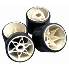 CRC 1-12th Rubber tires, F+R mounted