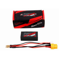 GENS ACE 2S 60C Hardcase Shorty LiHV Battery (7.6V/400mAh) w/2mm Bullets
