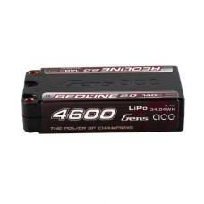 GENS ACE Redline 2.0 2S Shory LiPOBattery 140C (7.4V/4600mAh) w/5mm Bullets