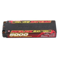 GENS ACE Redline 2.0 2S LiPo Battery 140C (7.4V/5000mAh) w/5mm Bullets