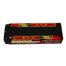 GENS ACE Redline 2S LiHV LiPo LCG Battery 130C (7.6V/5800mAh) w/5mm Bullets