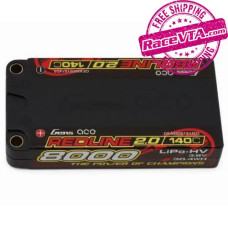 GENS ACE Redline 2.0 1S Shorty LiHV Battery 140C (3.8V/8000mAh) w/5mm Bullets