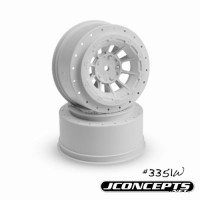 JCONCEPTS Hazard, Slash Rear, Slash 4X4 Front & Rear Wheel, White, 2pc JCONCEPTS Hazard, Slash Rear, Slash 4X4 Front & Rear Wheel, White, 2pc