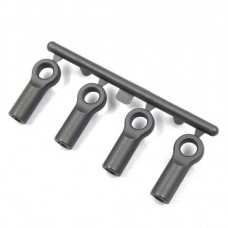 XPRESS GREY COMPOSITE 4.8MM FLAT TYPE BALL END 15MM 4PCS