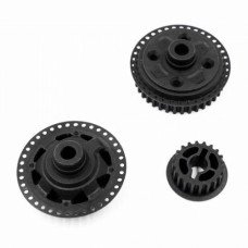 XPRESS COMPOSITE 38T GEAR DIFFERENTIAL CASE W/ 20T PULLEY FOR DRAGNALO DR1S