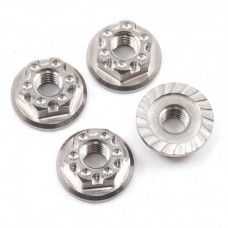 XPRESS TITANIUM WHEEL LOCK NUT 4MM FOR 1/10 CAR 4 PCS