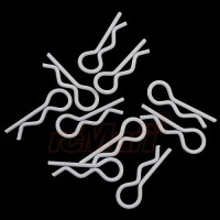 YEAH RACING RC Body Clip For 1/8 1/10 1/12 10pcs WHITE