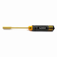 YEAH RACING Aluminum 4.0mm Lock Nut Driver Black Gold