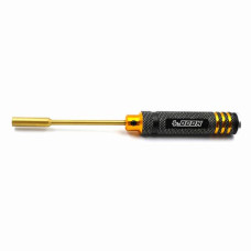 YEAH RACING Aluminum 4.0mm Lock Nut Driver Black Gold