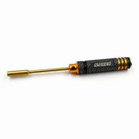 YEAH RACING Aluminum 5.0mm Lock Nut Driver Black Gold
