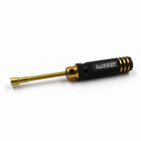 YEAH RACING Aluminum 4.5mm Lock Nut Driver Black Gold