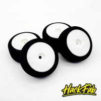 HACKFAB Foam Tire Set for Losi Micro-B WHITE