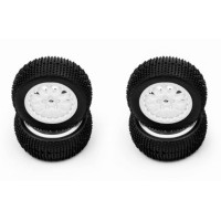 HobbyPlus Speck-SCT Tire Set ( WHITE )