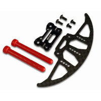 NEXX Racing BUMPER SETS, with Aluminum Adapter, and Body Post for Lexan GT Bodies BLACK