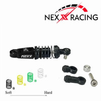 NEXX Racing NXUSA-300-60, Damper, Top, Dual Spring, Oil Damping BLACK