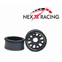 NEXX Racing JUD EVO Flanged FRONT Wheels (2) pcs RWD +2 offset GRAY