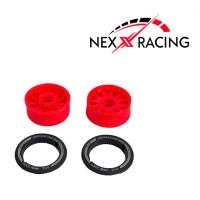 NEXX Racing JUD EVO Flanged Front Wheels (2) pcs RWD +2 offset RED