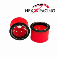 NEXX Racing JUD EVO Flanged REAR Wheels (2) pcs RWD +3 offset RED
