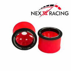 NEXX Racing JUD EVO Flanged REAR Wheels (2) pcs RWD +3 offset RED NEXX Racing JUD EVO Flanged REAR Wheels (2) pcs RWD +3 offset RED