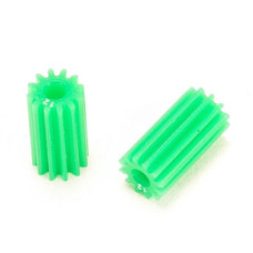 PN Racing PNWC MACHINE CUT DELRIN 64P 12T LONG PINION GEAR 2 PCS GREEN