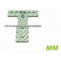 PN Racing Mini-Z MR04 MM Silver Carbon T-Plate #6