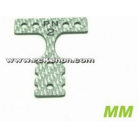 PN Racing Mini-Z MR04 MM Silver Carbon T-Plate #2