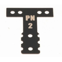 PN Racing Mini-Z MR03/MR04 MM Spring Steel T-Plate #2 (Black)