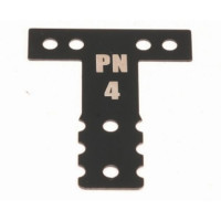 PN Racing Mini-Z MR03/MR04 MM Spring Steel T-Plate #4 (Black)